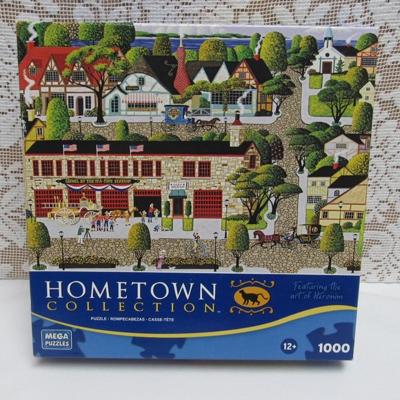 HERONIM Carmel Firehouse JIGSAW PUZZLE 1000 Pieces Carmel By The Sea Firefighter - Picture 1 of 4